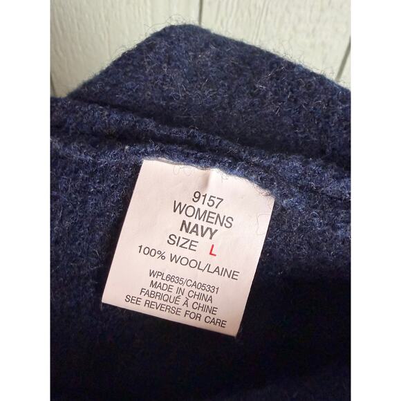 Vintage 90s Woolrich 100% Wool Winter Vest LG – Polar Bear, Snowshoes, Ski Scene - Picture 6 of 6